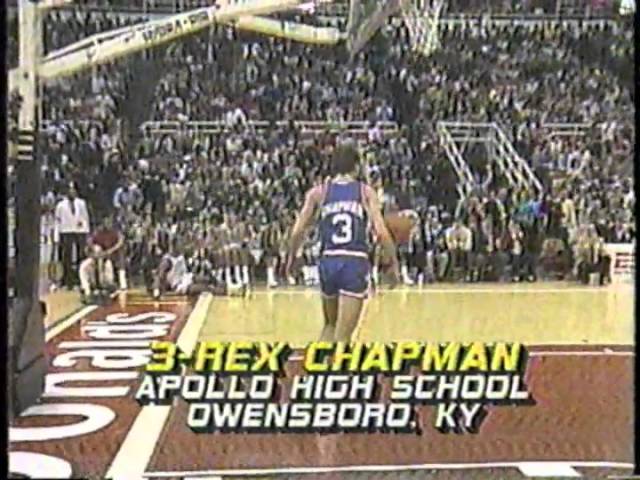 Kentucky basketball's Rex Chapman, 1986