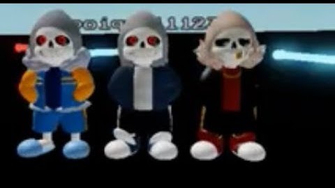 Sans Multiverse Fighters hero time trio showcase (admin only character)