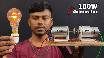 How to make 220v 50W Dynamo Generator Using 775 Motor