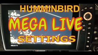 Humminbird MEGA LIVE Settings! FULL WALK-THROUGH