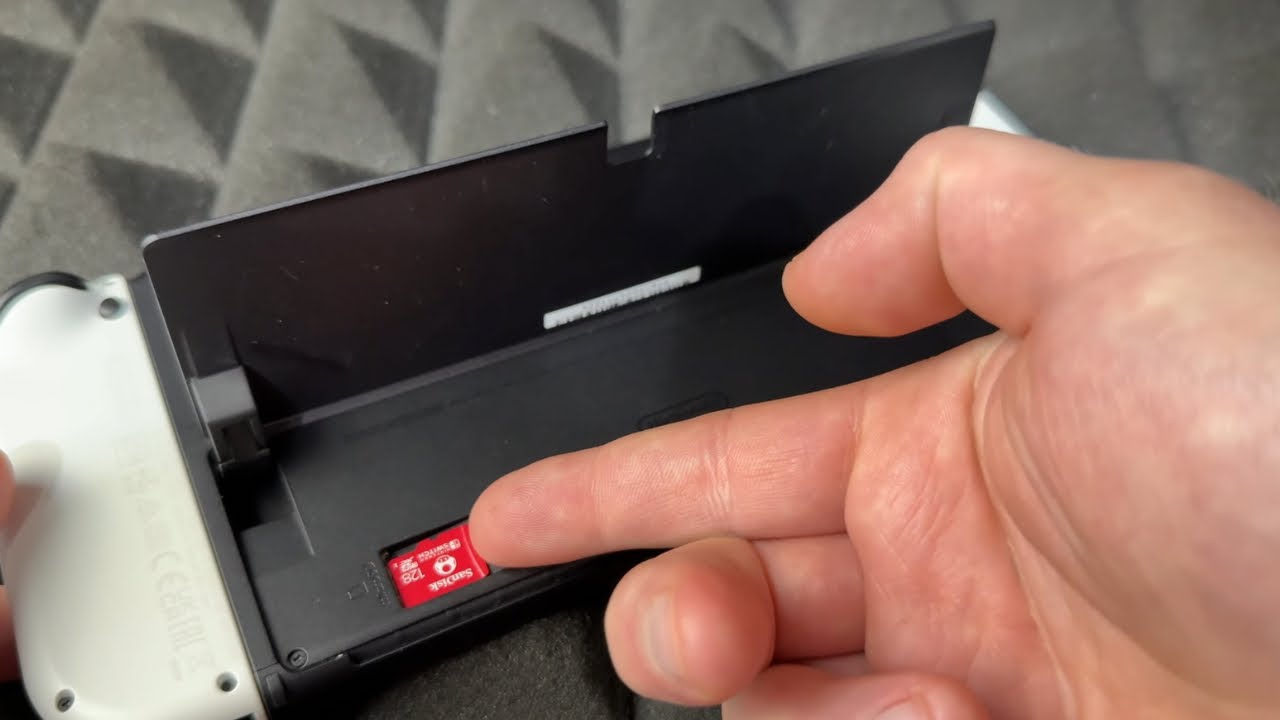 Как извлечь SD-карту из Nintendo Switch OLED | Хранение данных на карте microSD