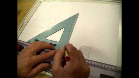 Third angle orthographic drawing #3 dimensioning