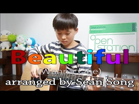 Beautiful (뷰티풀) - Wanna One (워너원) Fingerstyle guitar arranged & cover by 10-year-old kid Sean Song