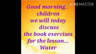 Class-2, EVS.. Chapter-7..Water..( book exercises )