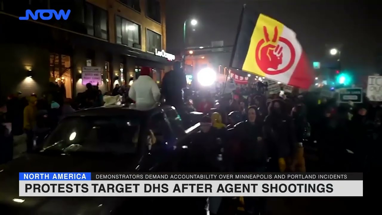 Protests target DHS after agent shootings
