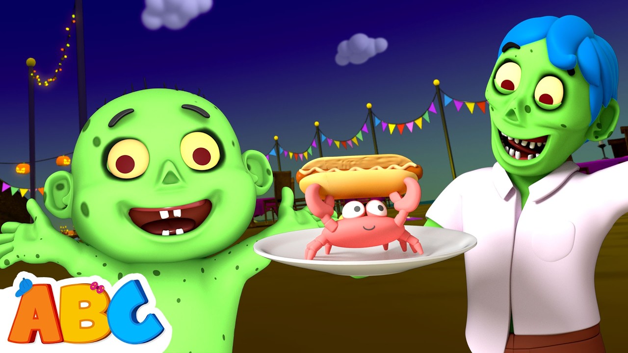 Spooky Zombie Family Feast | Halloween Songs For Kids | All Babies Channel