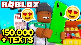 SENDING 150,000+ TEXT MESSAGES!! | Roblox Texting Simulator screenshot 5