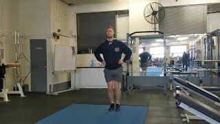 Pogo to Split Stance (hands on hips)