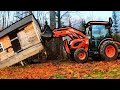 I Destroy Old BUILDING with My TRACTOR! (Kioti Tractor)