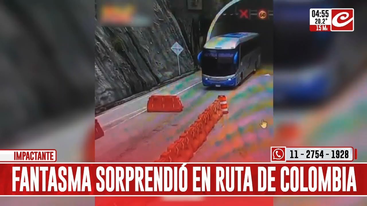 Fantasma aterroriza a todos en una carretera de Colombia - YouTube