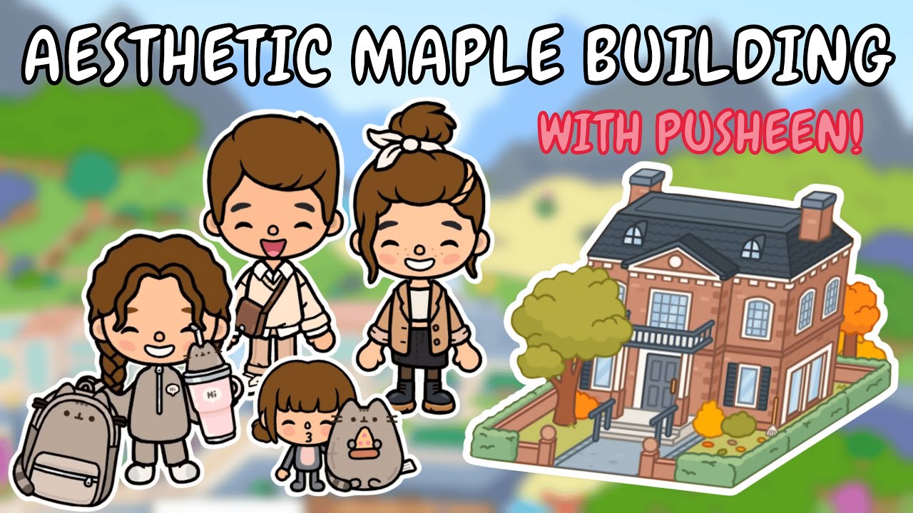 Эстетичный дом на Мейпл-авеню с Пушин 🩶💖 Идеи для дома Toca Boca 😍 TOCA GIRLZ