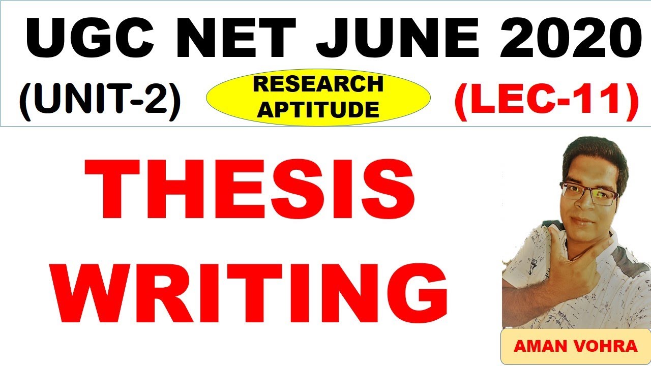 thesis writing ugc net