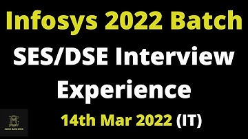 14th march 2022 - Infosys SES/DSE Profile Interview Experience 2022 Batch | Infosys interview