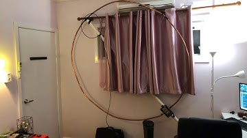 Tuning a 6m copper magnetic loop for 80m and 40m with RSP2pro.