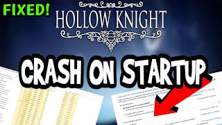 How To Fix Hollow Knight Crashes! (100% FIX)