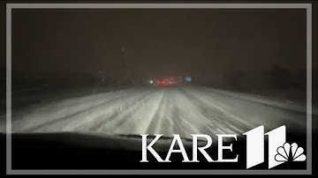 Oh Snow: Near white-out conditions in Minnesota