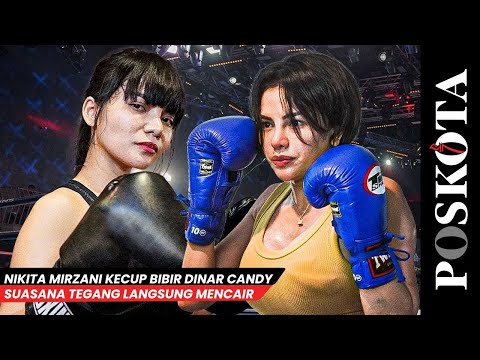 Waduh! Nikita Mirzani Cium bibir Dinar Candy Jelang Duel Boxing Celebrity Fight