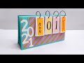 Diy easy desk calendar 2021  desk decor