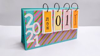 DIY Easy Desk Calendar 2021 | Desk Decor