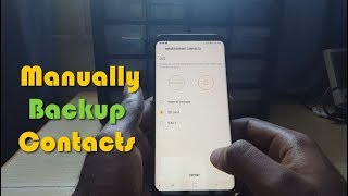 Manually Backup and import or export Contacts to SD card Galaxy S8 screenshot 4