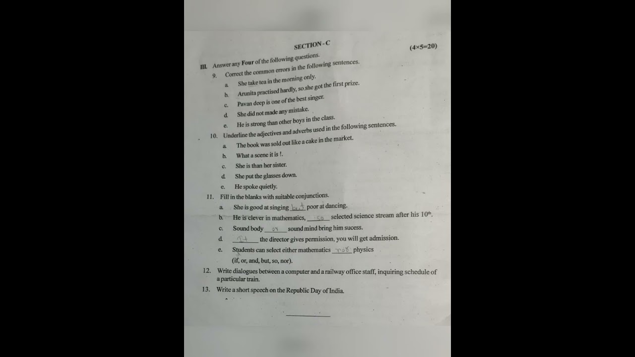 bsc 2 nd sem English question paper( NEP syllabus ) 2022
