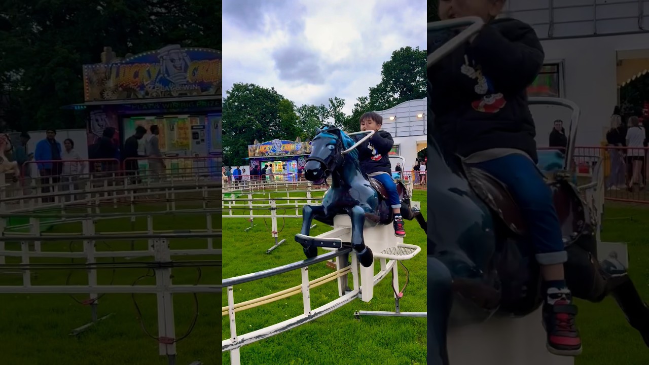 Crazy Rider 🤣🤣 2024 May London Funfair 🎪 At Pymmes Park London UK 🇬🇧 