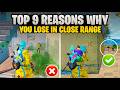 TOP 9 REASONS WHY YOU LOSE IN CLOSE RANGE FIGHTS IN BGMI🔥CLOSE RANGE TIPS AND TRICKS 2026 | Mew2.