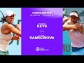 Madison keys vs liudmila samsonova  2024 madrid round 3  wta match highlights