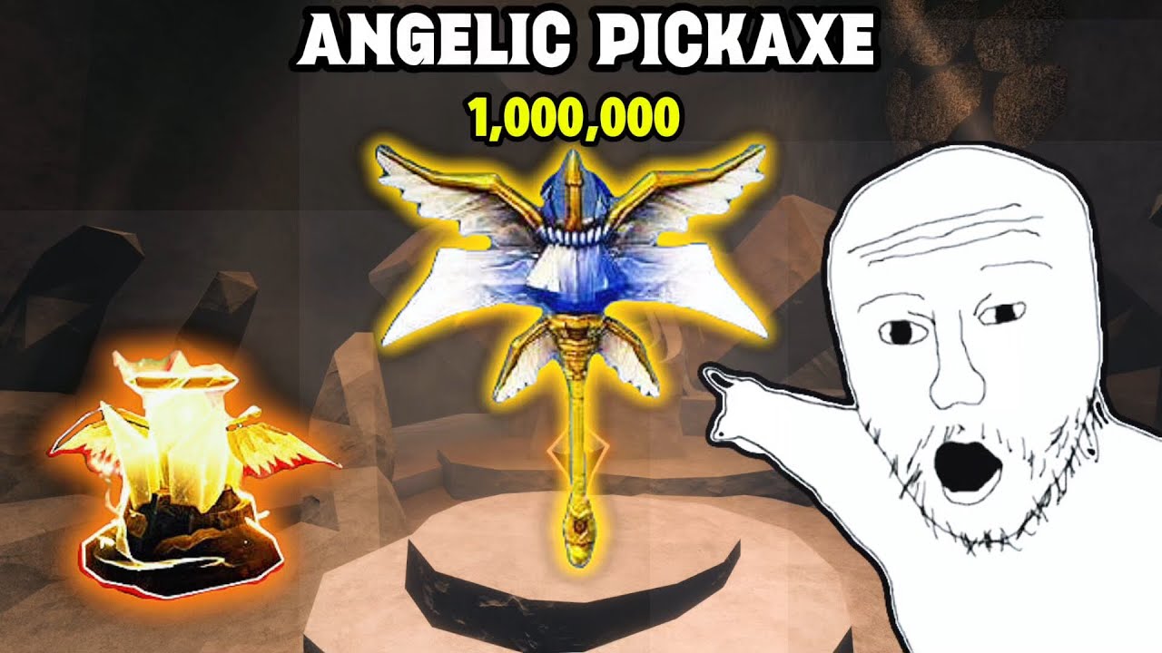 The New Angelic Pickaxe In The Forge! - YouTube