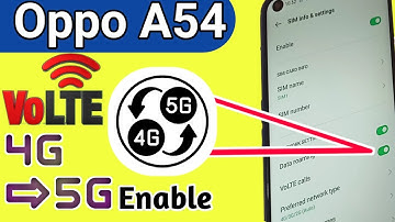 Oppo A54 4g+ VoLTE Network enable