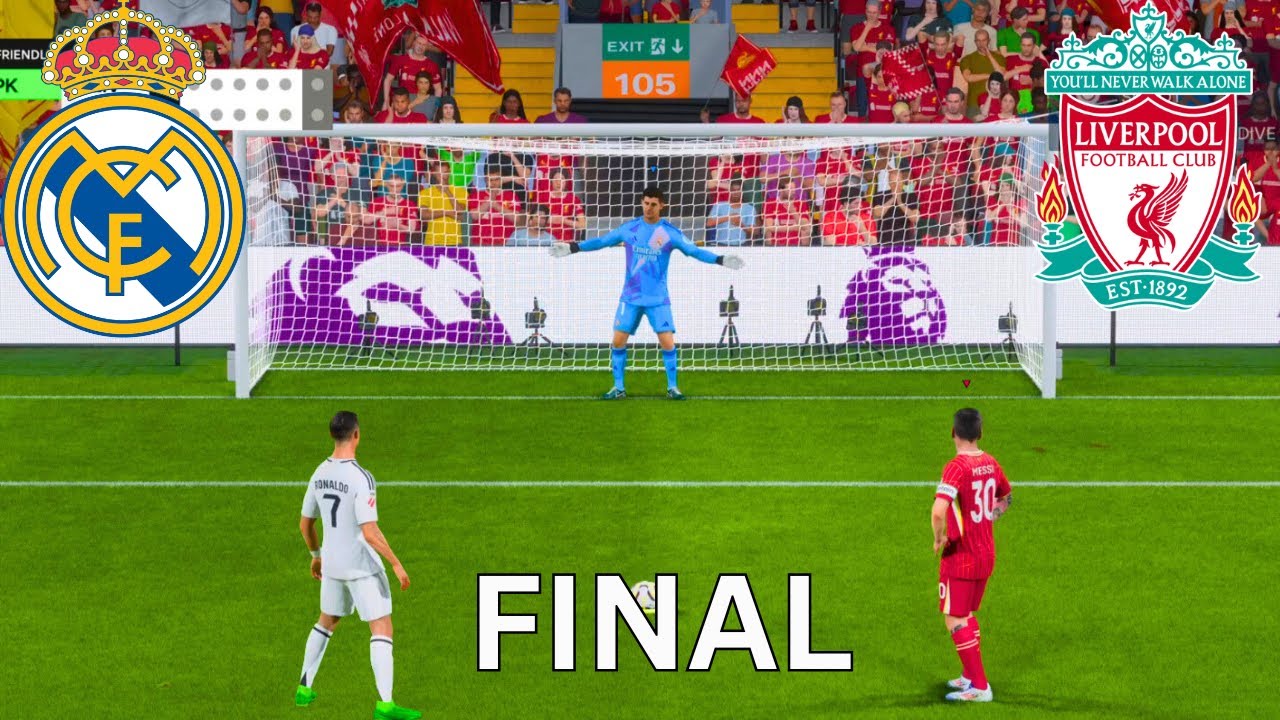 Liverpool vs Real Madrid ! Ronaldo vs Messi ! Mbappe vs Neymar ! PENALTY SHOOTOUT ! World Cup Final