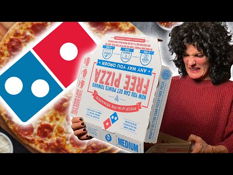 Italian Tries DOMINO'S PIZZA for the First Time 