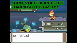 GUARANTEED SHINY STARTER AND CUTE CHARM GLITCH IN POKEMON PLATINUM EASY