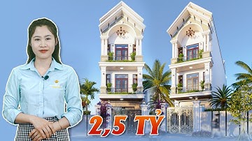 Đắm Chìm Trong Mẫu Nhà Ống 3 Tầng Tân Cổ Điển 2,5 Tỷ Tại Bến Cát, Bình Dương