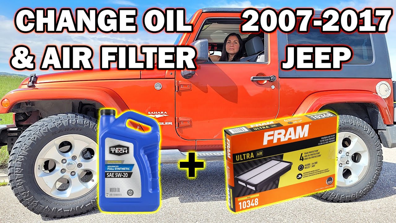How to change the oil & air filter & reset oil life in Jeep Wranglers