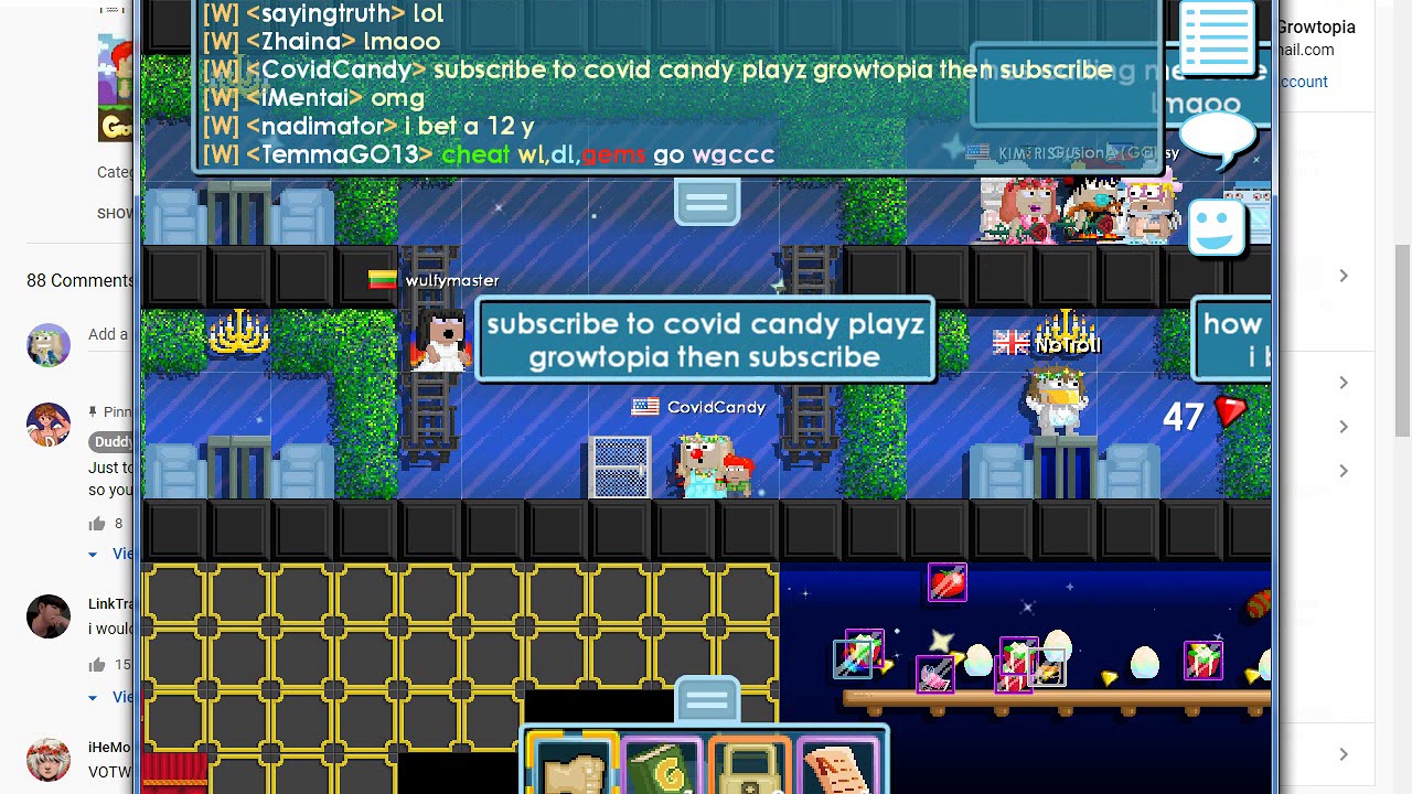 Covid Candy Playing Growtopia At First Time (Growtopia Gameplay) Episode 1 YouTube