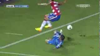 Sergio Ramos Great Tackle - Real Madrid Vs Granada 26082013