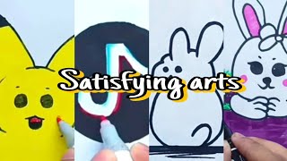 (part 01) 7 Easy art Tips & Hacks || satisfying creative art ideas for beginners #satisfying #art