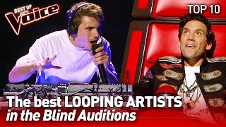 : TOP 10 | Incredible LIVE LOOPING ARTISTS in The Voice