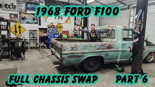1968 Ford F100 Full Chassis Swap with a Mercury Grand Marquis Part 6