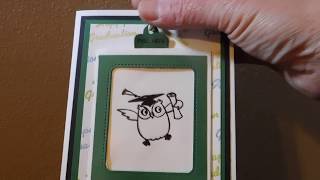 Magic Color Slider Card.  Happy Graduation
