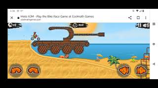 I'm playing a moto X3M bike race game level 2