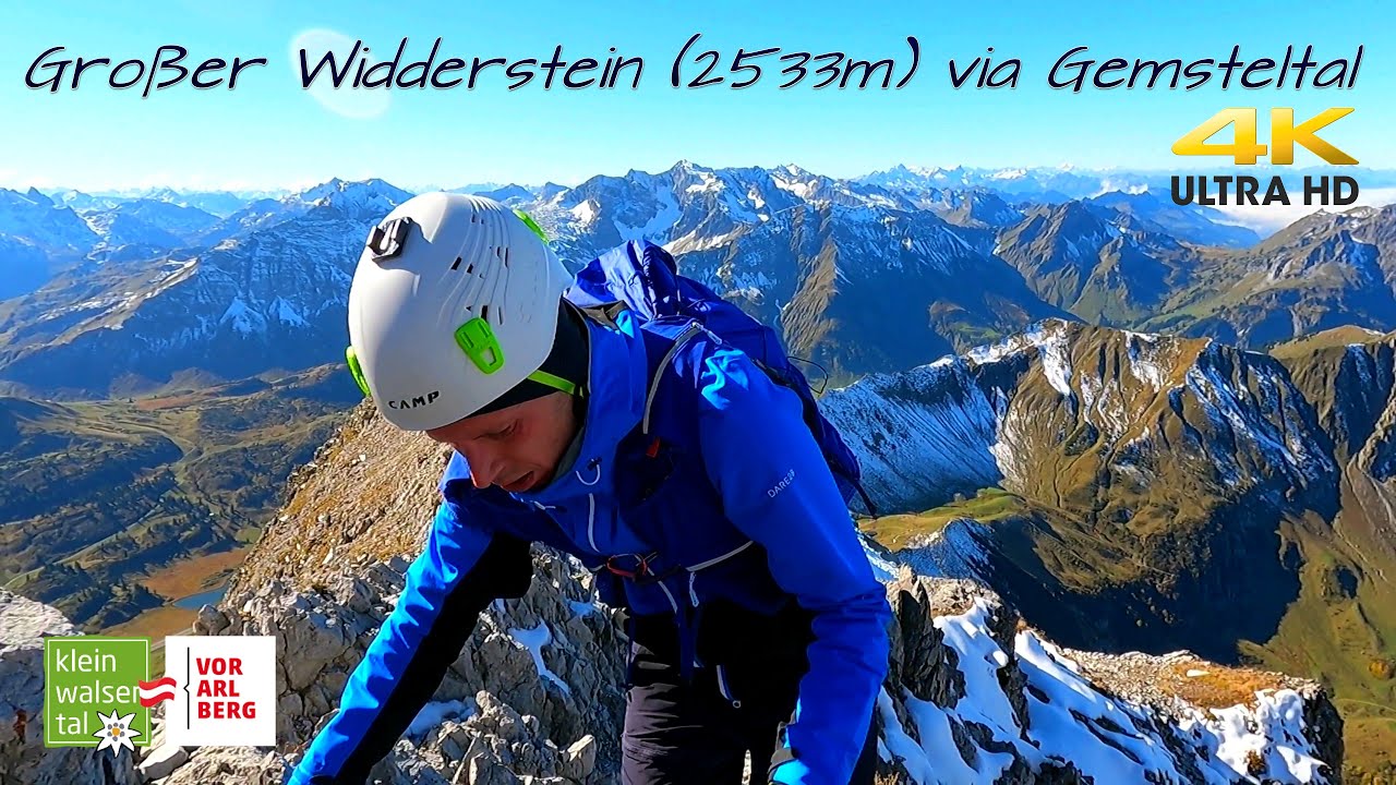 Großer Widderstein | 2533m | 4K Video | Besteigung am 10.10.21 via Gemsteltal und Widdersteinhütte