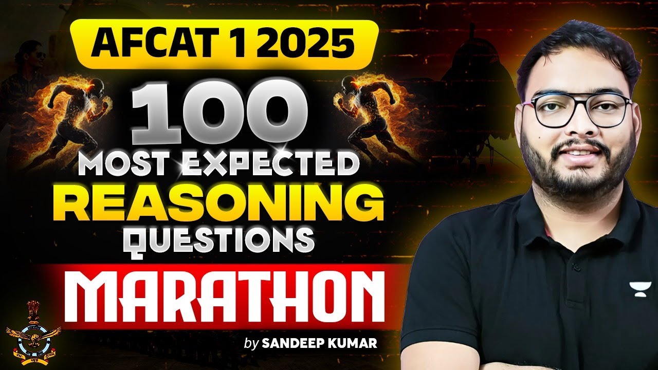 AFCAT 1 2025 | AFACT MATHS MOST EXPECTED REASONING QUESTIONS MARATHON ...