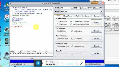 Vivo (1723) V9 Pattern Lock /Frp Unlock DONE BY Miracle Vivo Tool