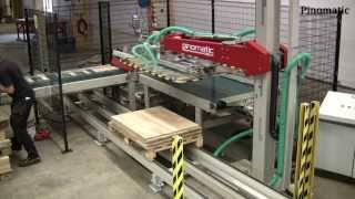 Pinomatic 1900 Stacking parquet components