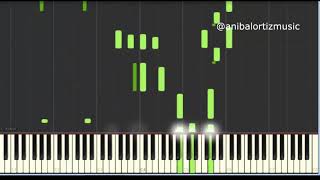 Video thumbnail of "Los Pollitos Dicen. Solo Jazz Piano. Synthesia Piano Tutorial."