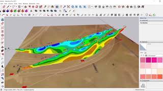 Pengolahan Data Geolistrik 2D dan 3D Menggunakan Software Res2dinv, Sketchup dan Voxler. screenshot 4
