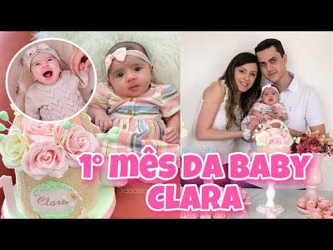ENSAIO NEWBORN DIFERENTE | 1º MESVERSÁRIO DA BABY CLARA | Priscila Mello