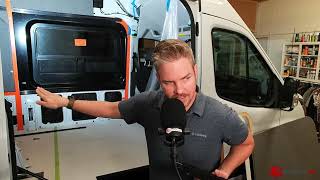 CRL T-Vent Window Install Ford Transit (Adventure Wagon Bump Out Modification)
